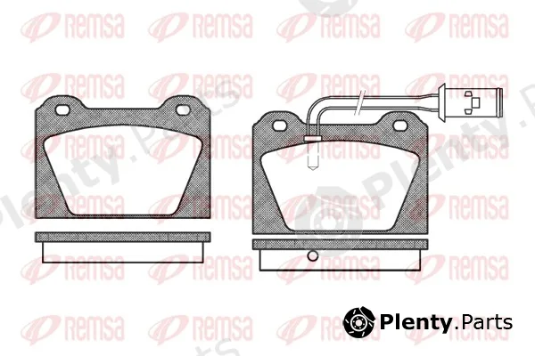 Remsa 0123.02 — Brake Pad Set, disc brake