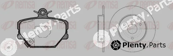 Remsa 8705.00 — Brake Kit, disc brake Twin Kit