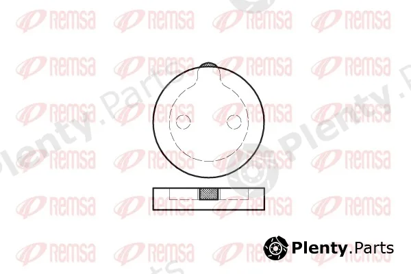 Remsa 0089.00 — Brake Pad Set, disc brake