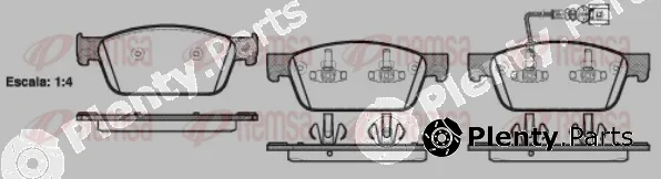 Remsa 1440.01 — Brake Pad Set, disc brake