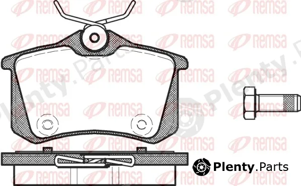 Remsa 0263.14 — Brake Pad Set, disc brake