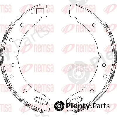 Remsa 4604.00 — Brake Shoe, parking brake