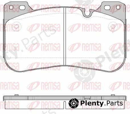 Remsa 1834.00 — Brake Pad Set, disc brake
