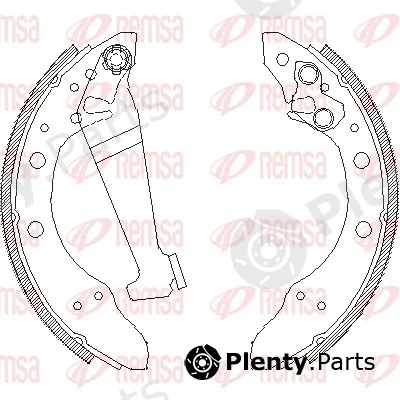 Remsa 4046.01 — Brake Shoe