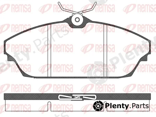 Remsa 1504.00 — Brake Pad Set, disc brake