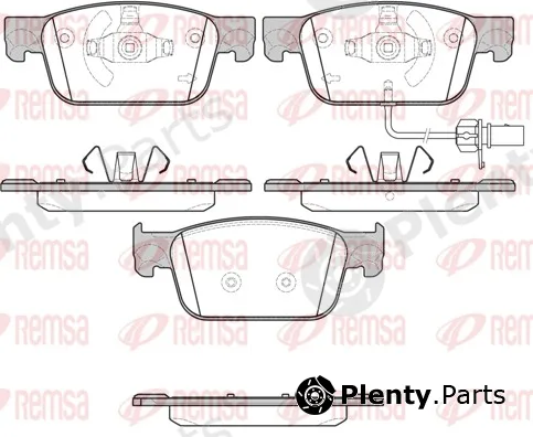 Remsa 1692.01 — Brake Pad Set, disc brake