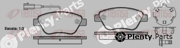 Remsa 0858.32 — Brake Pad Set, disc brake