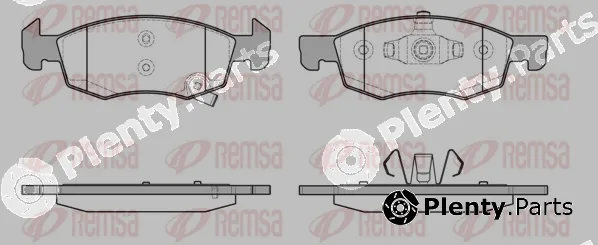 Remsa 1634.02 — Brake Pad Set, disc brake