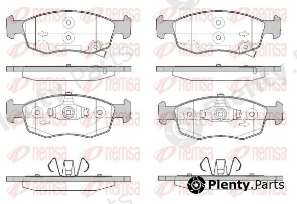 Remsa 0172.34 — Brake Pad Set, disc brake