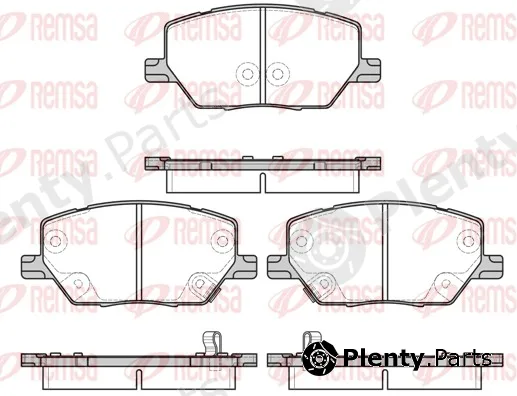 Remsa 1640.02 — Brake Pad Set, disc brake