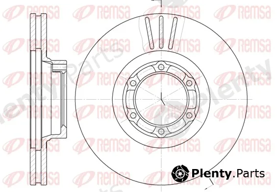 Remsa 6157.10 — Brake Disc