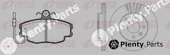 Remsa 8141.01 — Brake Kit, disc brake Twin Kit