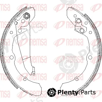 Remsa 4048.00 — Brake Shoe