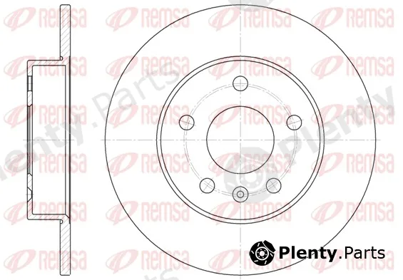 Remsa 6578.00 — Brake Disc