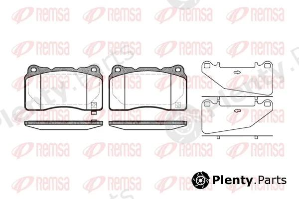 Remsa 0666.32 — Brake Pad Set, disc brake