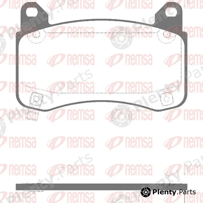 Remsa 1992.04 — Brake Pad Set, disc brake