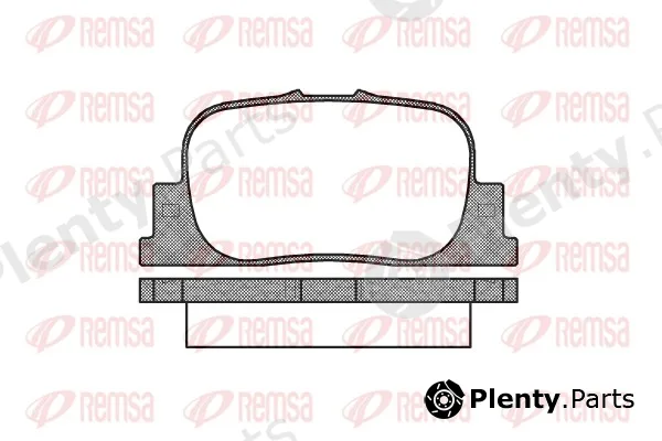Remsa 0801.00 — Brake Pad Set, disc brake