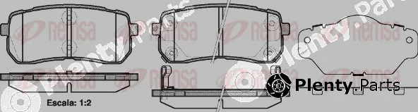 Remsa 1288.02 — Brake Pad Set, disc brake