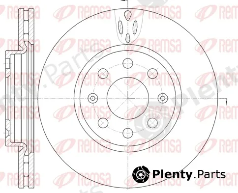 Remsa 6981.10 — Brake Disc