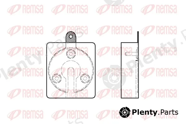 Remsa 0059.00 — Brake Pad Set, disc brake