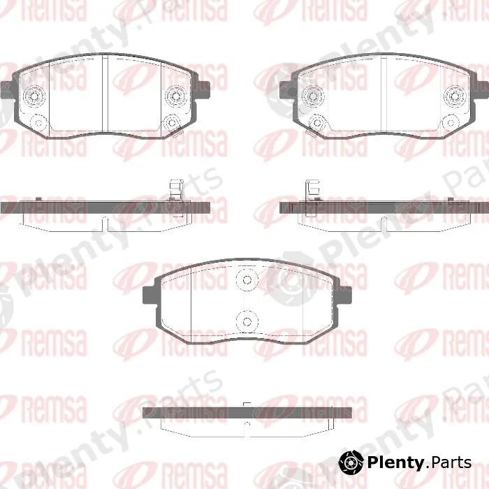 Remsa 1981.02 — Brake Pad Set, disc brake