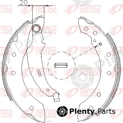 Remsa 4199.01 — Brake Shoe