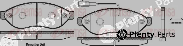 Remsa 1237.01 — Brake Pad Set, disc brake