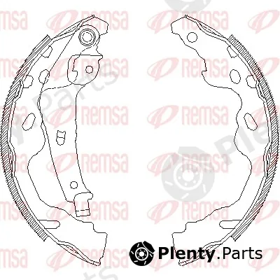Remsa 4187.00 — Brake Shoe