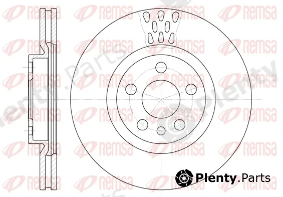 Remsa 6305.11 — Brake Disc
