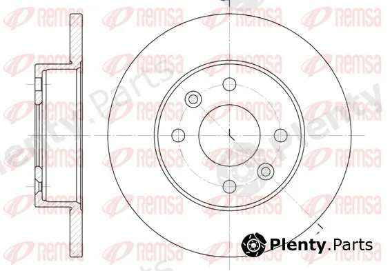 Remsa 6077.00 — Brake Disc