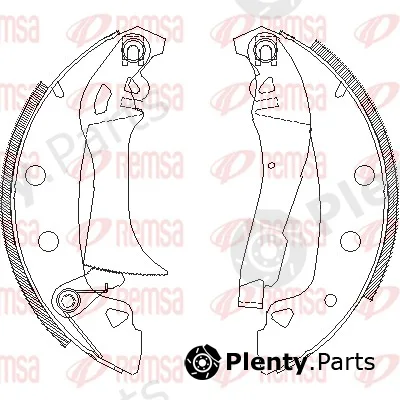 Remsa 4017.00 — Brake Shoe