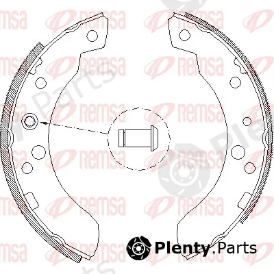 Remsa 4111.00 — Brake Shoe