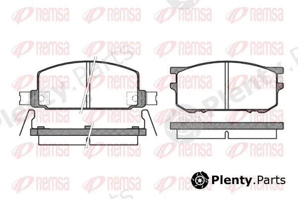 Remsa 0109.12 — Brake Pad Set, disc brake