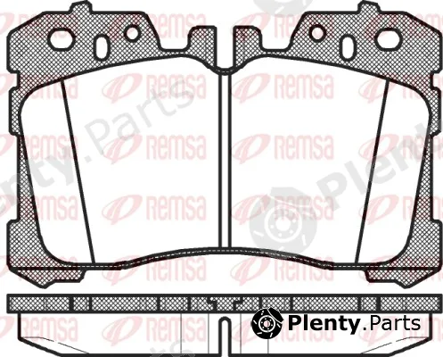 Remsa 1320.00 — Brake Pad Set, disc brake