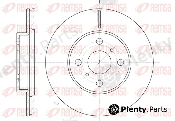 Remsa 6635.10 — Brake Disc