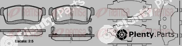 Remsa 0724.42 — Brake Pad Set, disc brake