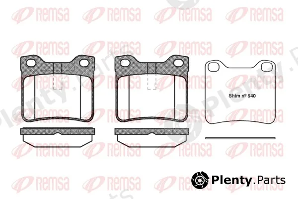 Remsa 0321.10 — Brake Pad Set, disc brake