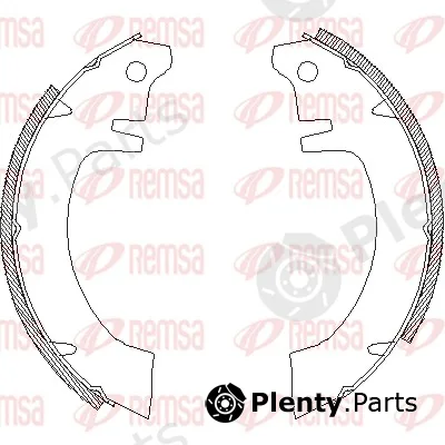 Remsa 4012.00 — Brake Shoe