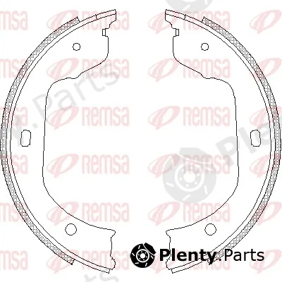 Remsa 4740.00 — Brake Shoe, parking brake
