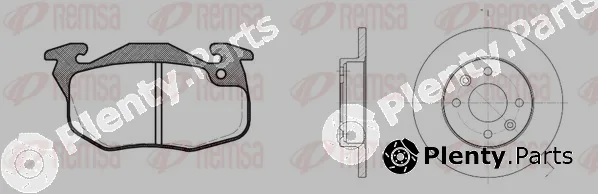 Remsa 8192.01 — Brake Kit, disc brake Twin Kit