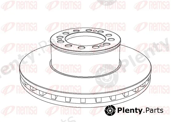 Remsa NCA1046.20 — Brake Disc Heavy Duty Brake Disc