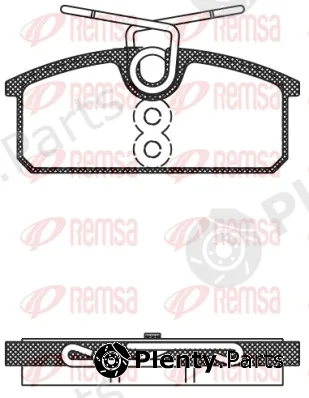 Remsa 1424.00 — Brake Pad Set, disc brake