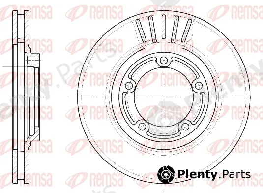 Remsa 6636.10 — Brake Disc