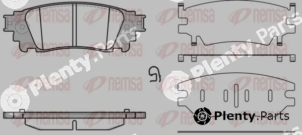 Remsa 1636.00 — Brake Pad Set, disc brake
