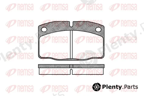 Remsa 0101.00 — Brake Pad Set, disc brake