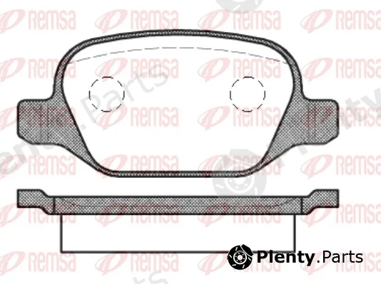Remsa 0727.10 — Brake Pad Set, disc brake