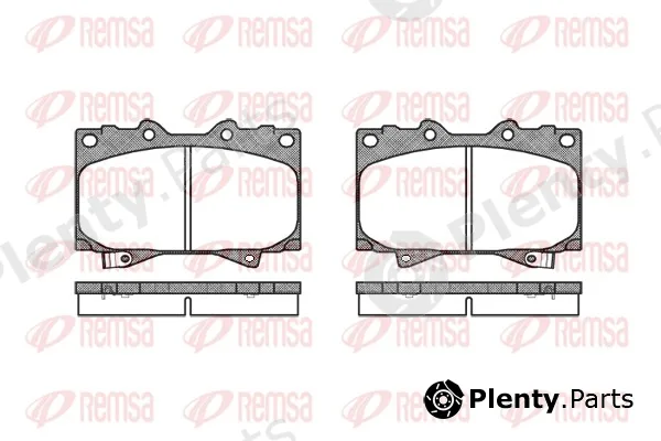 Remsa 0707.04 — Brake Pad Set, disc brake