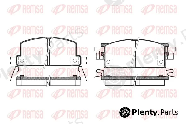 Remsa 0153.04 — Brake Pad Set, disc brake