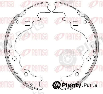Remsa 4497.00 — Brake Shoe