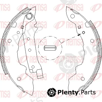 Remsa 4038.00 — Brake Shoe